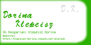 dorina klepeisz business card